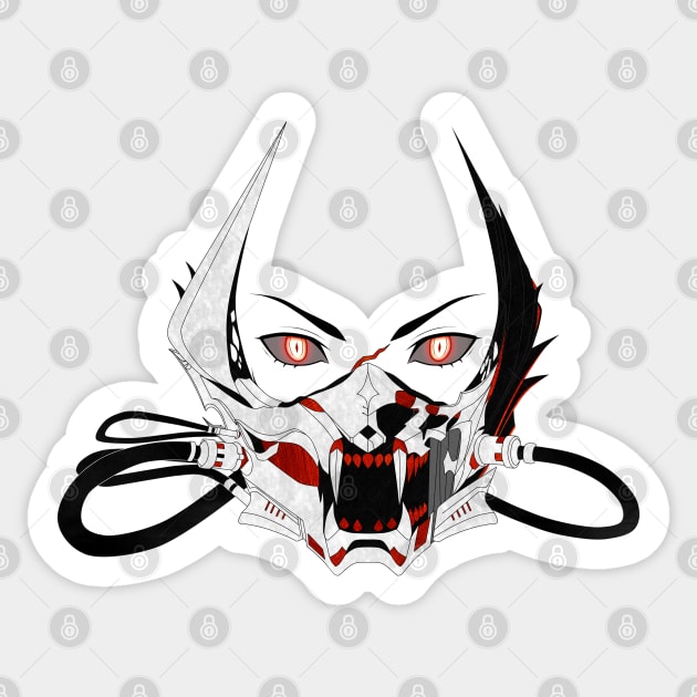 Code Vein - Hound Mask Sticker by Anrui